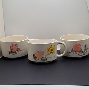 Ziggy Mugs By Tom Wilson- Set of 3